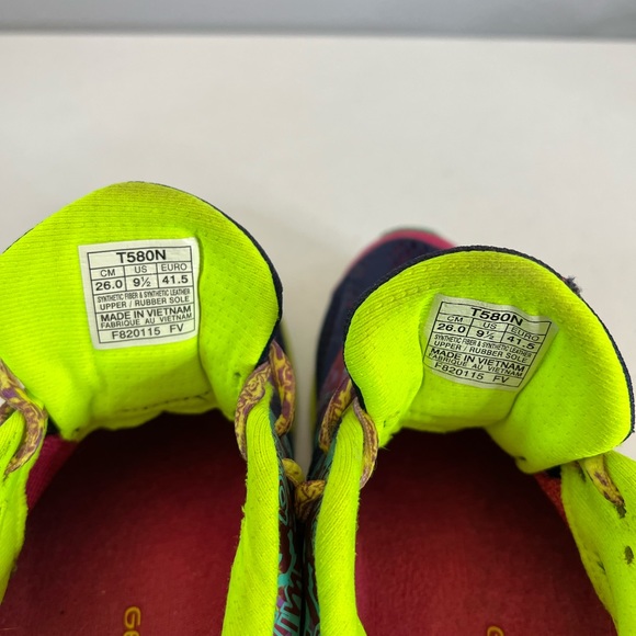 Asics WMNS Gel-Noosa Tri 9 1/2 Purple Yellow T580N-4907 - Picture 11 of 12